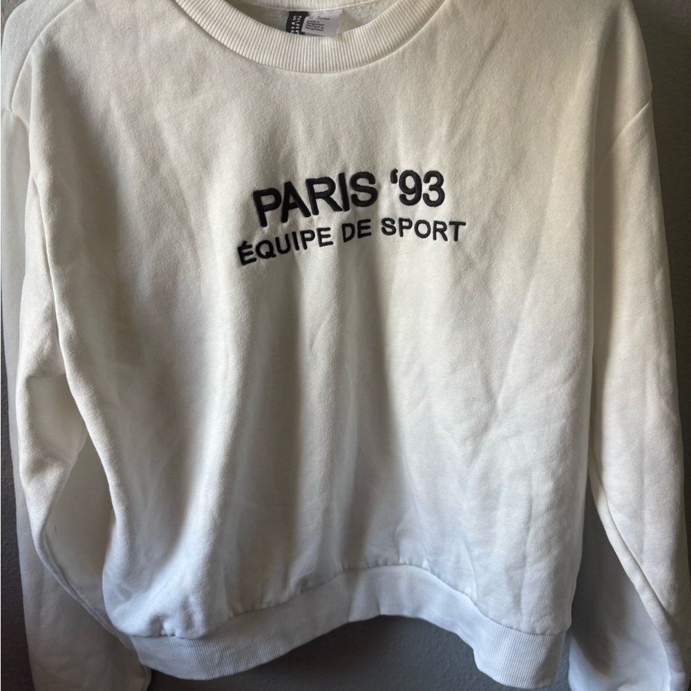 White H&M Paris '93 Sweatshirt
